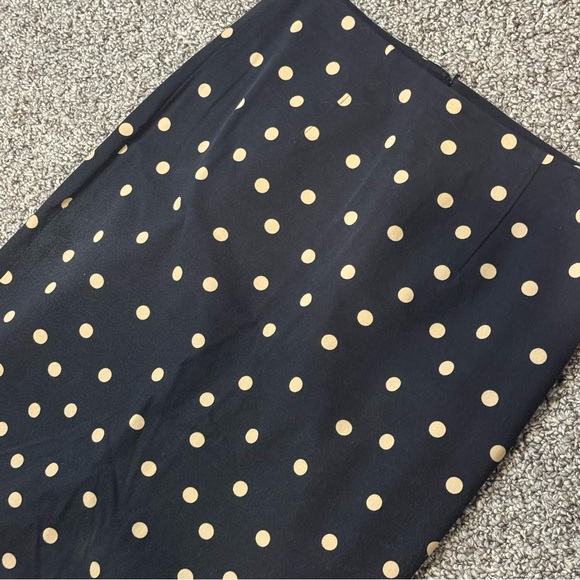 Ann Taylor Black and Cream Polka Dot Pencil Skirt - Picture 3 of 7